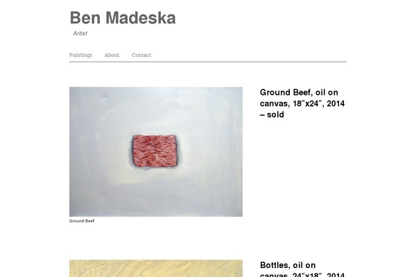 benmadeska.com site used Sharpfolio