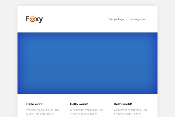 Foxy theme site design template sample
