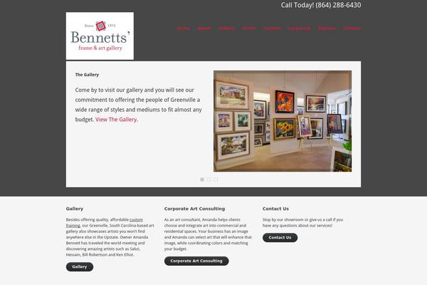 bennettsartgallery.com site used Etiquette-wp