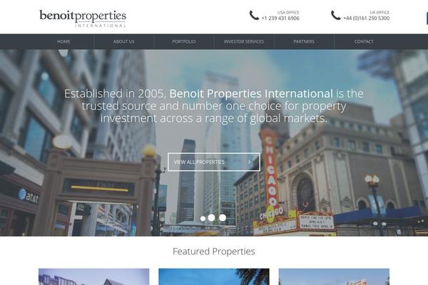 Benoit theme site design template sample