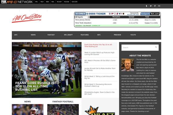 GrandNews theme site design template sample