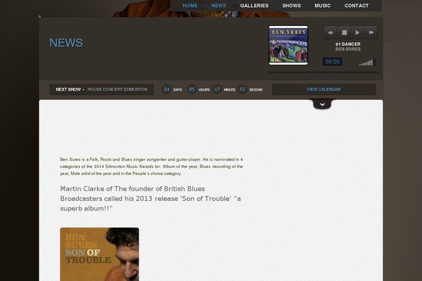 Music-musicians-theme-facebook-app theme site design template sample