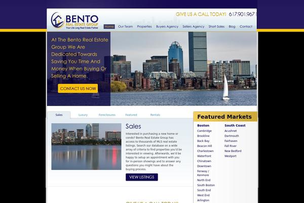 Bento theme site design template sample