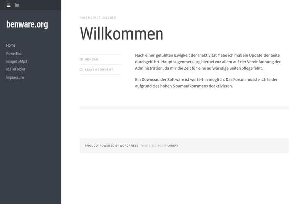 Editor theme site design template sample