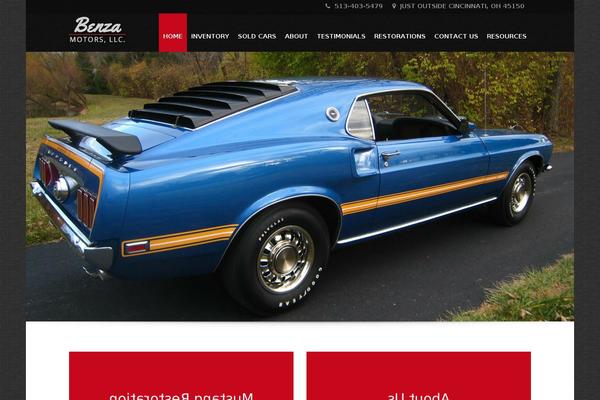 Automotive Child theme site design template sample