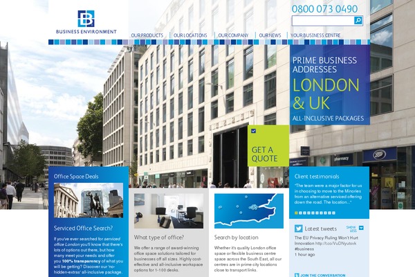 beoffices.com site used Begroup