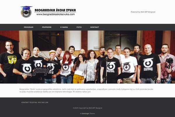 Vantage theme site design template sample