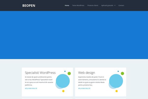 beopen.ro site used Breathe