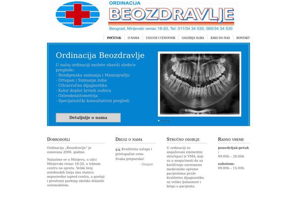 Specialist theme site design template sample