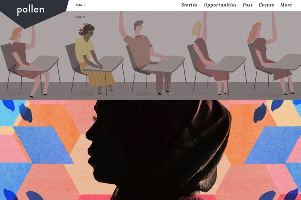 Pollen theme site design template sample