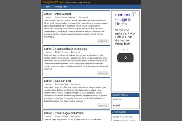 Reco-child theme site design template sample