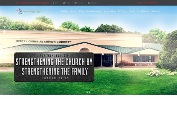 Church and Event theme site design template sample