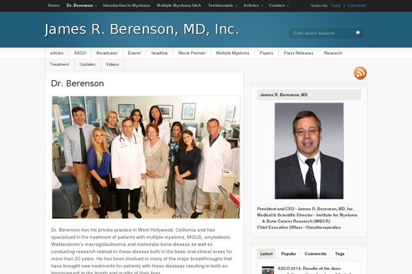 berensononcology.com site used Fresh News