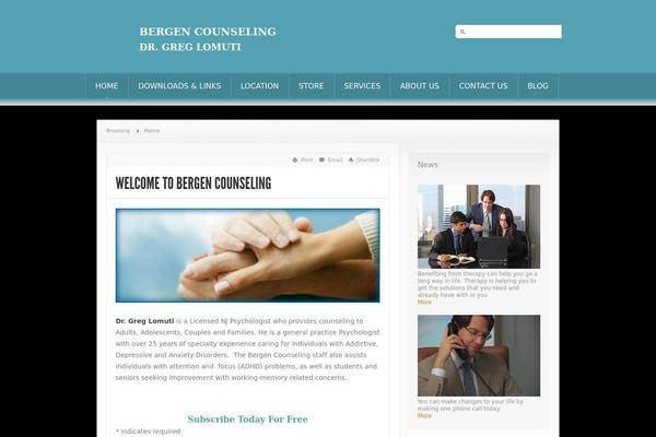 News theme site design template sample