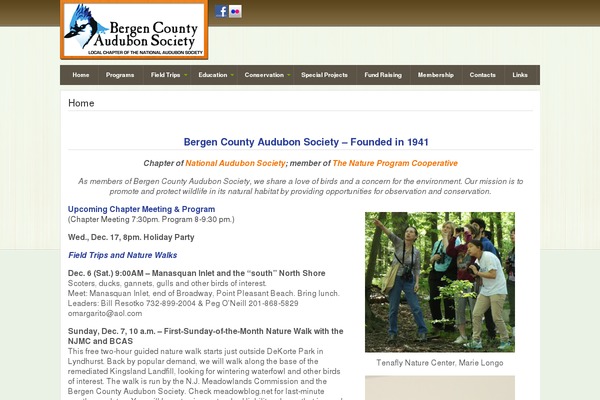 Site using WordPress Event Calendar plugin
