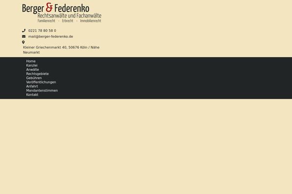 Generatepress_child theme site design template sample