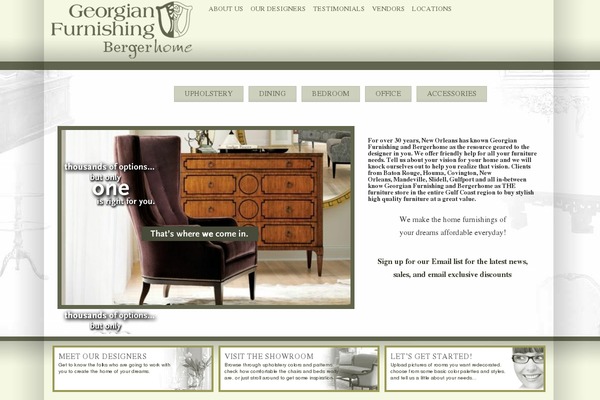 bergerhome.com site used Georgian