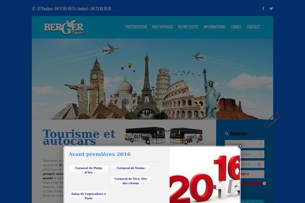 bergervoyages.com site used Touroperator2