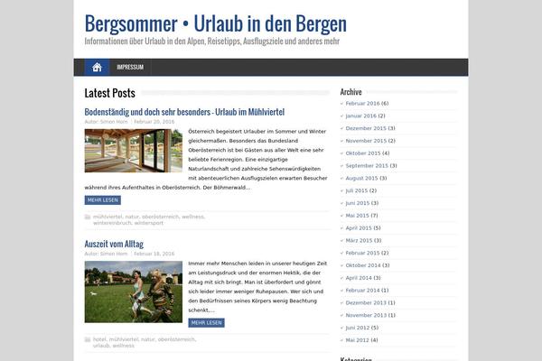MineZine theme site design template sample