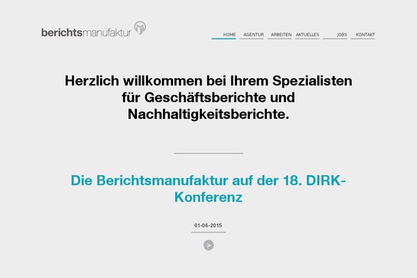 berichtsmanufaktur.de site used Manufaktur