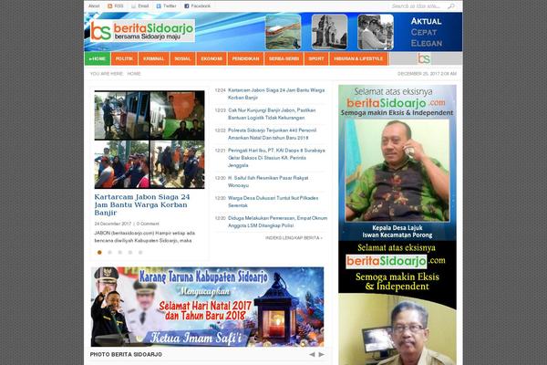 Weekly theme site design template sample