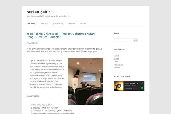 Twenty Twelve theme site design template sample