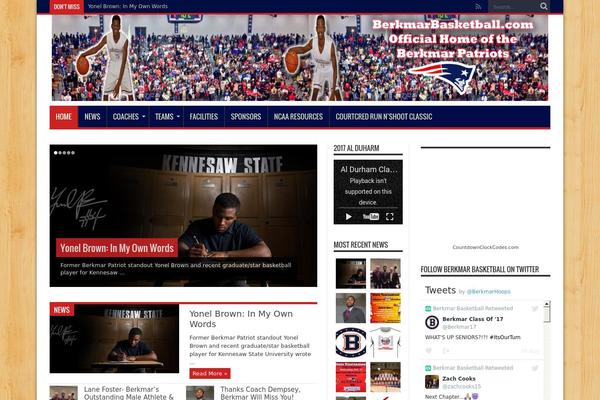 Jarida theme site design template sample