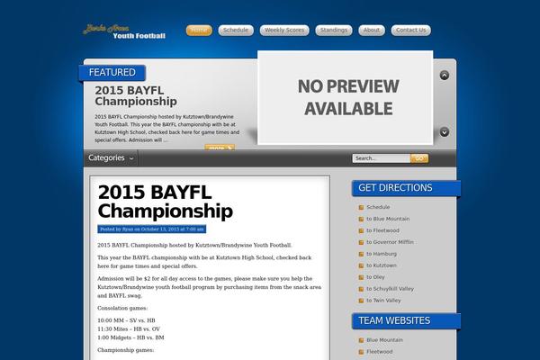 Deep-blue theme site design template sample
