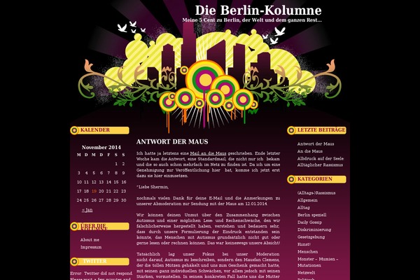 berlin-kolumne.de site used Wp-city-vector