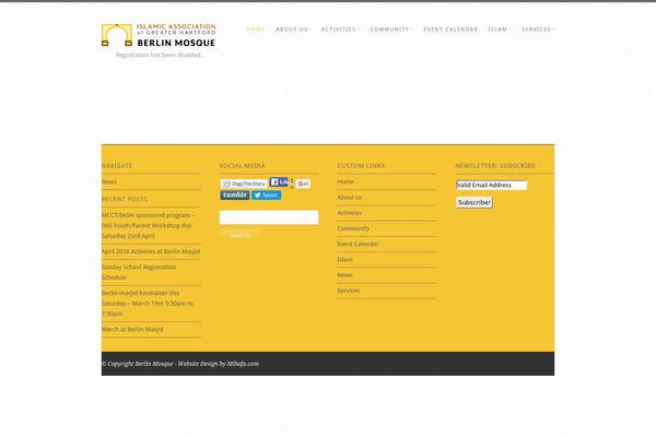 The Cotton theme site design template sample