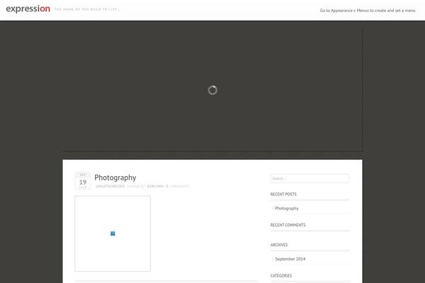 Expression theme site design template sample