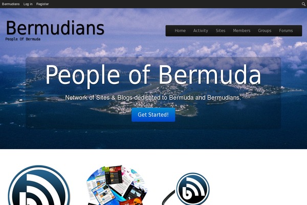 bermudians.com site used Tonic