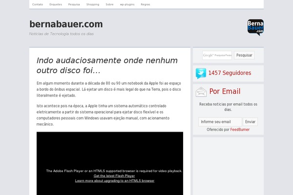 bernabauer.com site used Twenty Twenty-Three