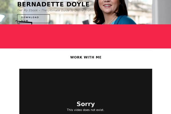 bernadettedoyle.com site used Josefin-child-theme