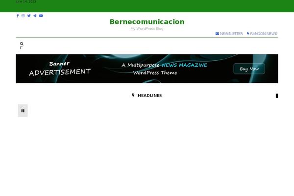 Newsmatic theme site design template sample