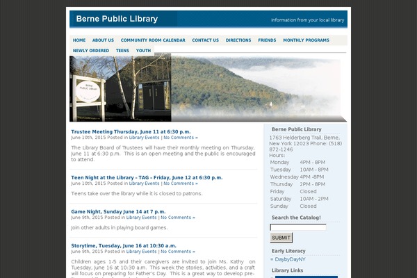 Blue Box theme site design template sample