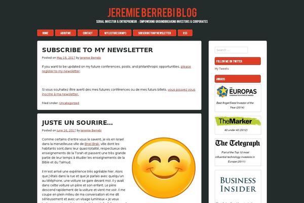 Author theme site design template sample