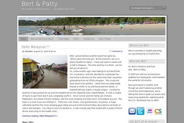 Panorama theme site design template sample