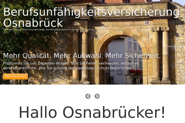 berufsunfaehigkeitsversicherung-osnabrueck.de site used Tonic-pro