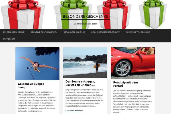 Griffin theme site design template sample
