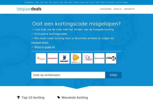 bespaardeals.nl site used Cp