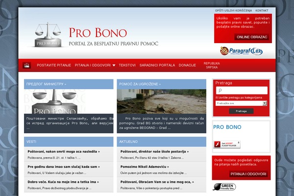 probono theme websites examples