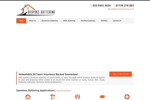 bespokeguttering.co.uk site used Bespokeguttering