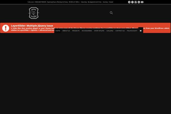 Garage theme site design template sample