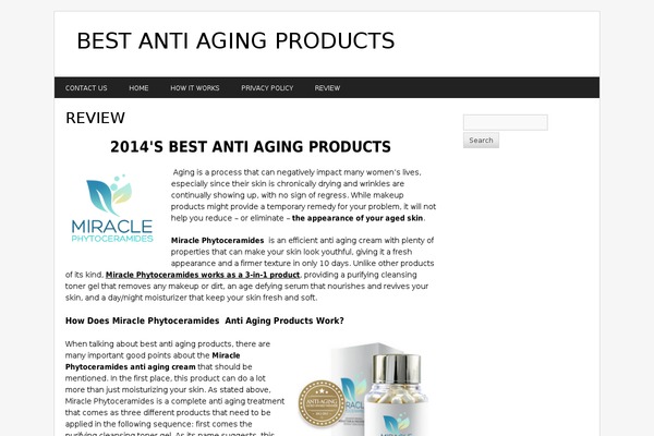 best-anti-aging-products.net site used Reviewify-theme-dse