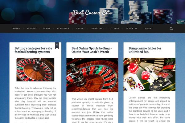 Baskerville theme site design template sample