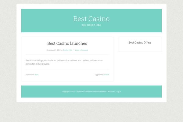 Lifestyle Pro theme site design template sample