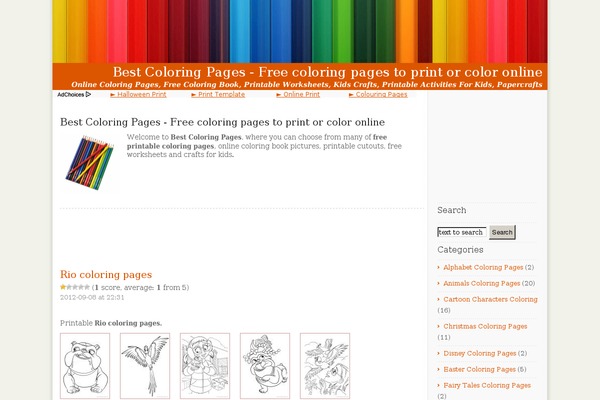 best-coloring-pages.com site used Organic-10