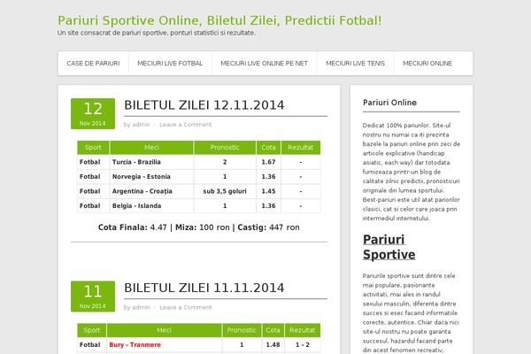 Contango theme site design template sample