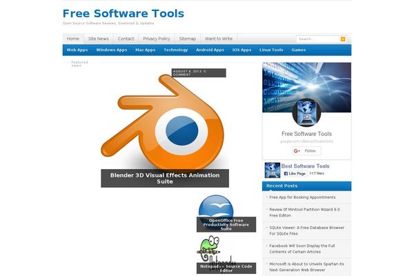 Site using Add Twitter, Facebook Like, Google plus one Social share plugin